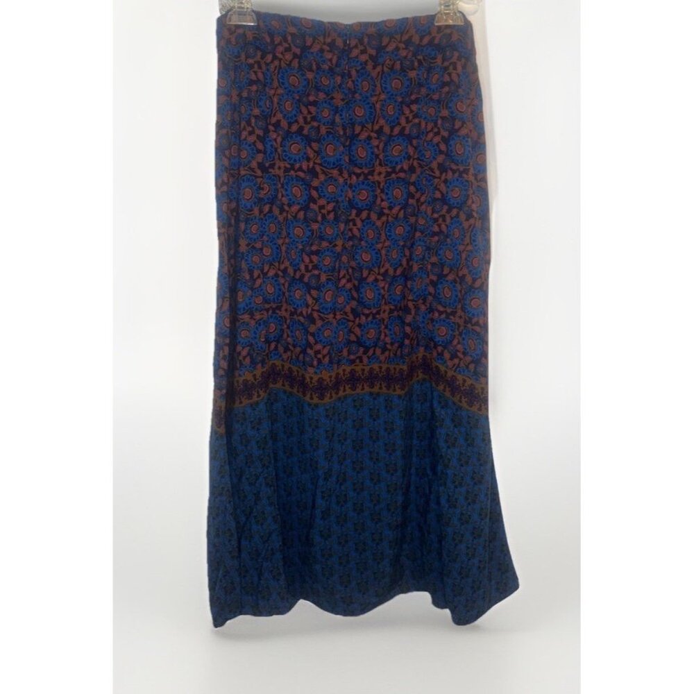 Natural Life Women’s Colorful Floral Rayon Maxi Skirt Size L - Picture 4 of 9